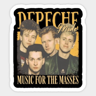 Depeche Mode Vintage 1980 // Music for the Masses Original Fan Design Artwork Sticker